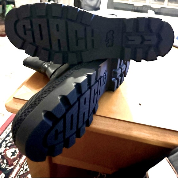 Men’s Coach Trooper Moto Boot size11.5 black NWT with box - Picture 7 of 16